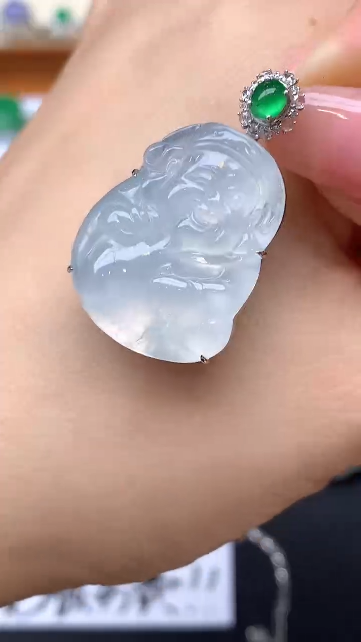 【闪购商品】翡翠颈饰18K金镶嵌310-天然翡翠