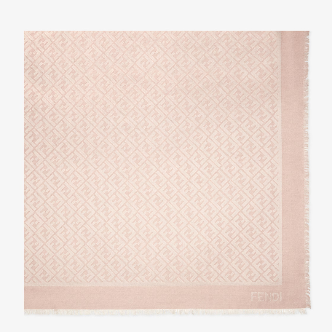 全新未使用 FENDI/芬迪 女士粉红色有机桑蚕丝披肩