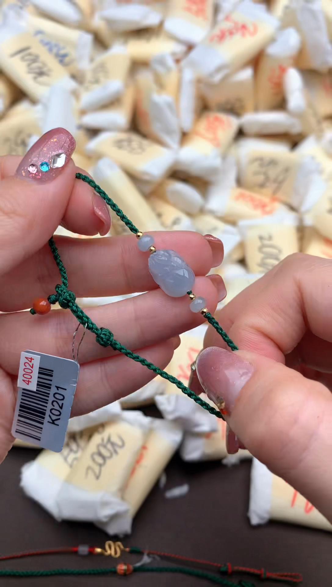 【闪购商品】翡翠手绳未镶嵌一