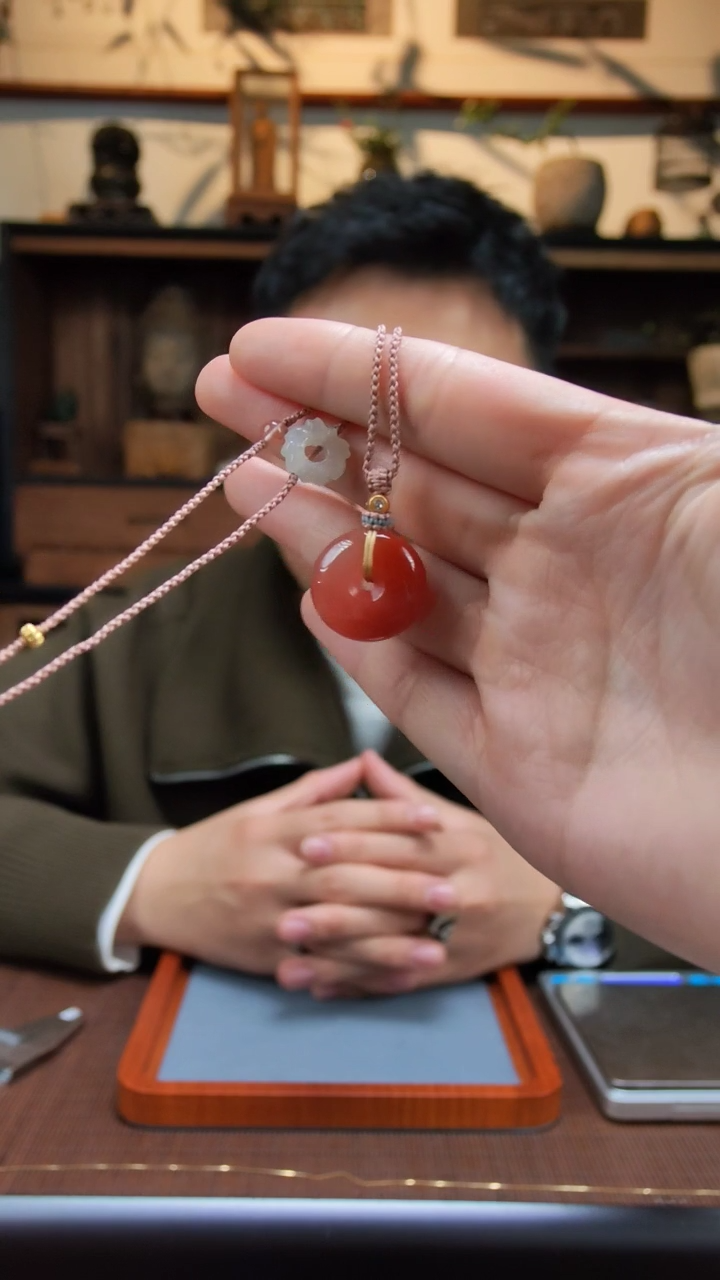 【闪购商品】南红玛瑙吊坠未镶嵌南红平安扣吊坠SCZT多样发一