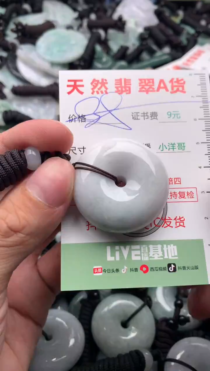 翡翠未镶嵌吊坠(不含链)1