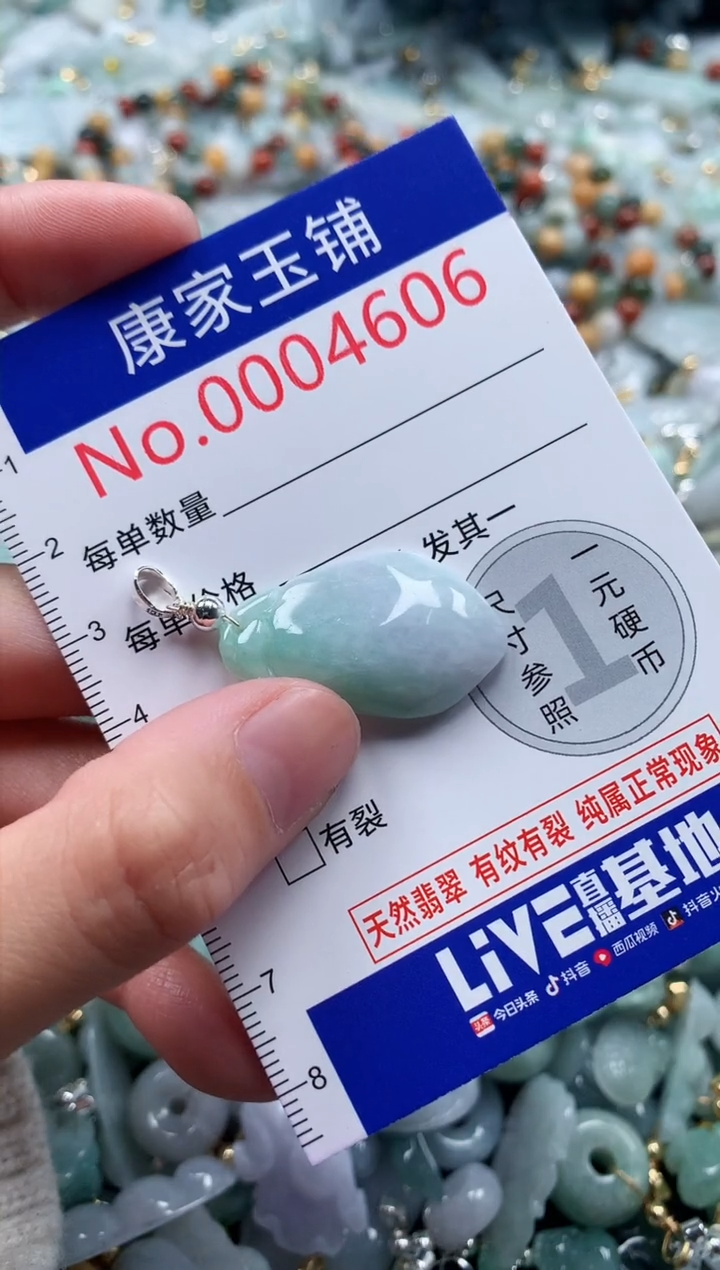 翡翠未镶嵌吊坠(不含链)4606