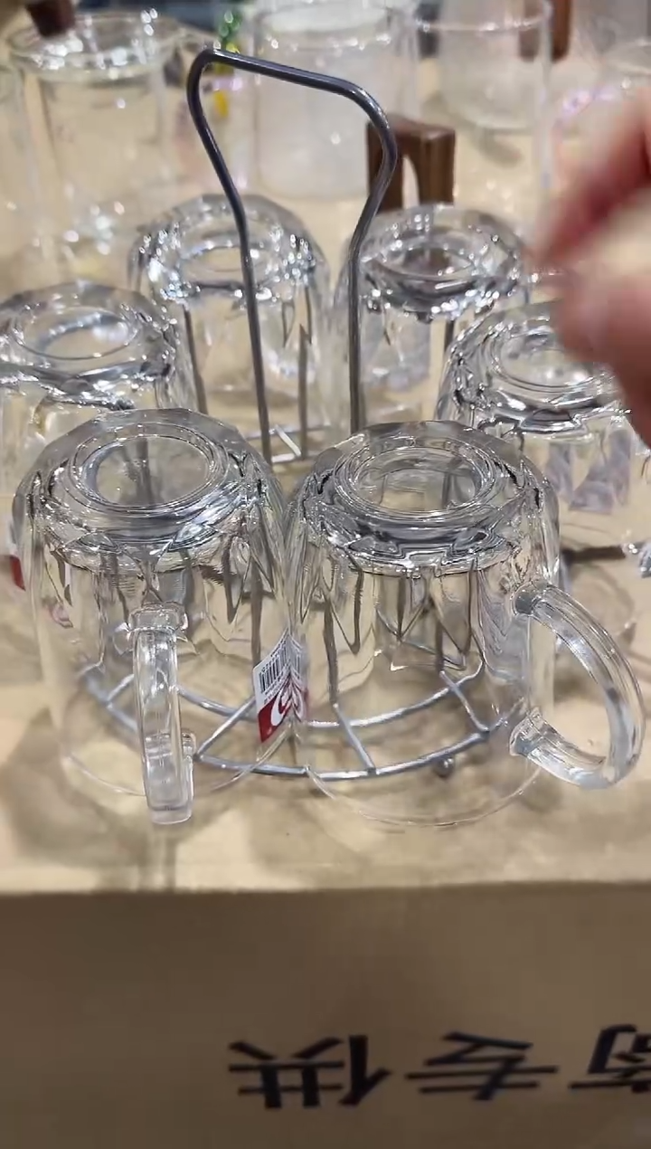 【闪购商品】玻璃无盖款青苹果闪购价6+杯架