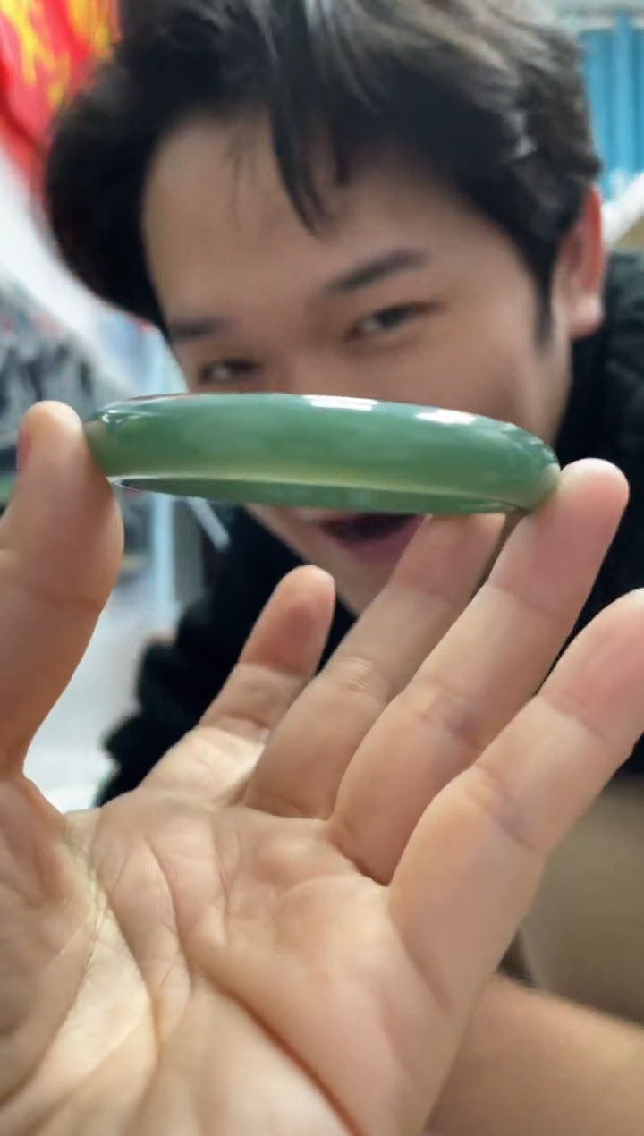 【闪购商品】和田玉颈饰未镶嵌A13且末蓝正圈55