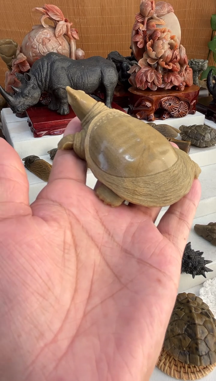 玉众*元大甲鱼380甲鱼手把摆件下播低价