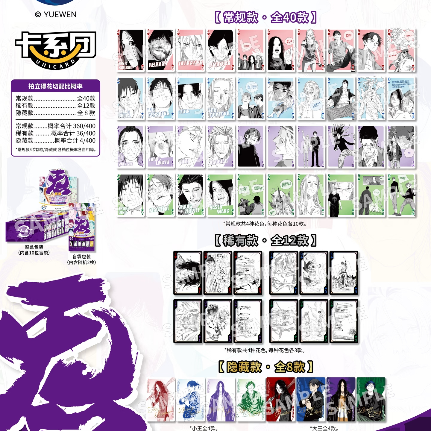 【花切拍立得】一人之下炁五弹系列花切风格拍立得盲盒盲袋