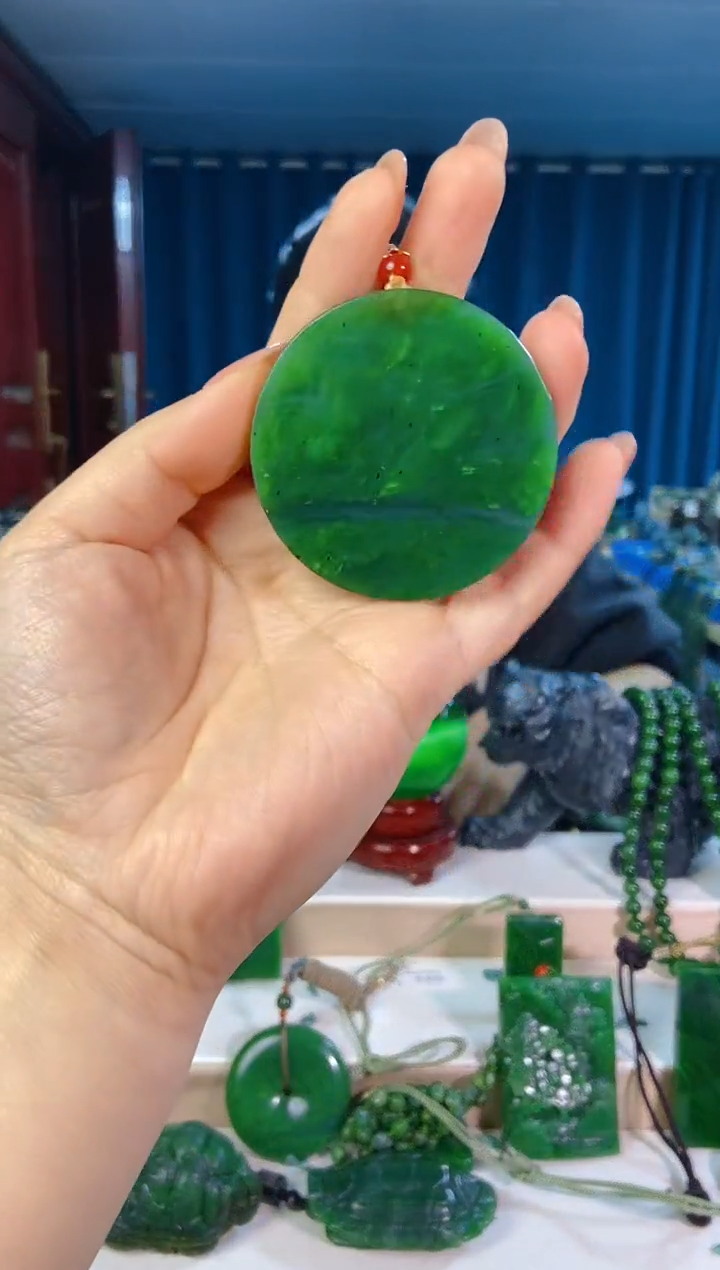 和田玉未镶嵌挂件1