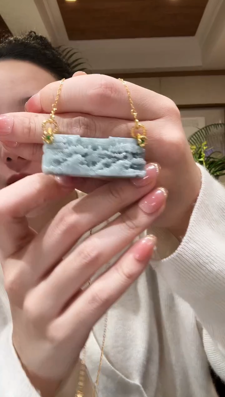 【闪购商品】翡翠颈饰未镶嵌国风