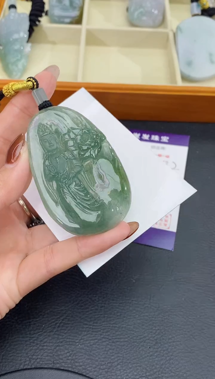 颈饰未镶嵌翡翠缅甸天然翡翠