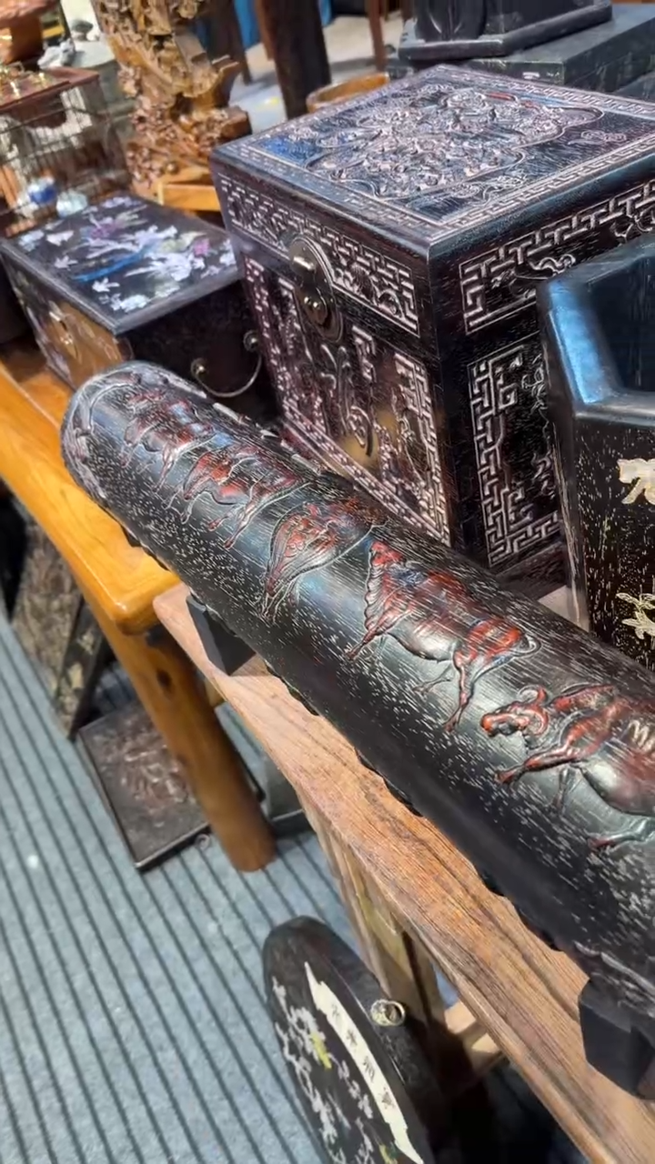 木紫檀五牛图横财邵氏紫檀木艺