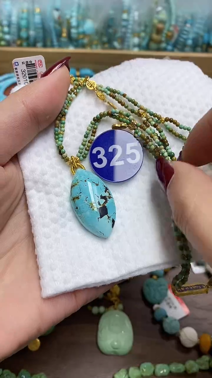 【闪购商品】绿松石项链未镶嵌325