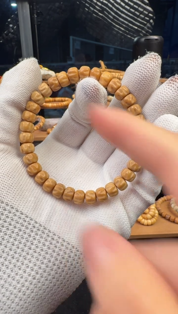 【闪购商品】菩提根/象牙果手串龙脊百香单圈卡8