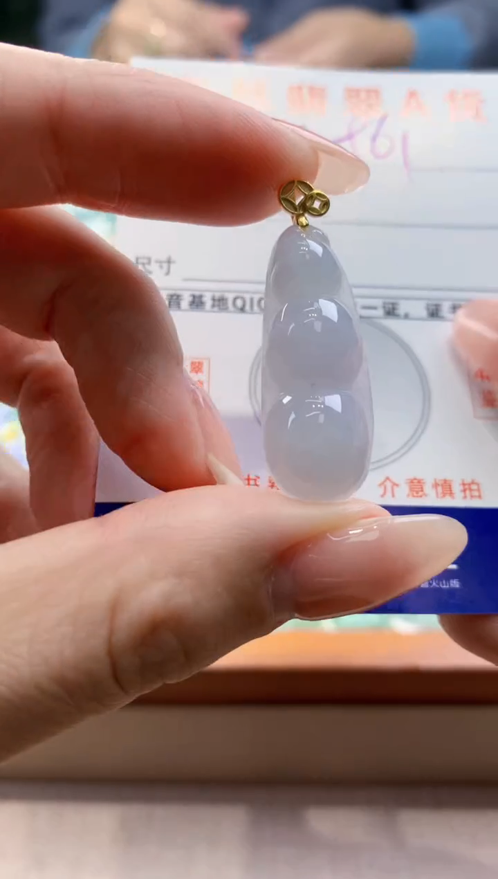 颈饰未镶嵌翡翠天然翡翠挂件 