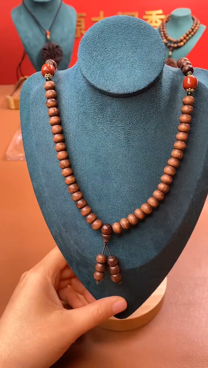 【闪购商品】沉香手串P沉水玉化富森红土6*8*108颗 
