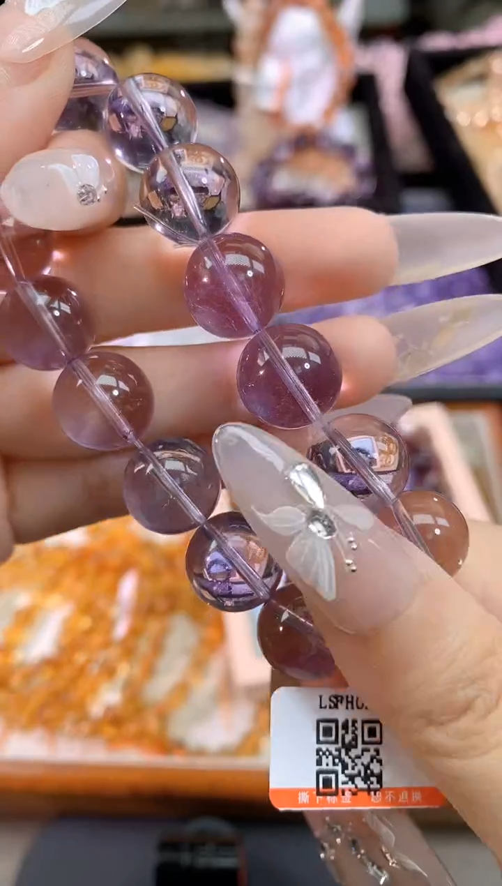 【闪购商品】水晶手链未镶嵌13mm玻利维亚净体