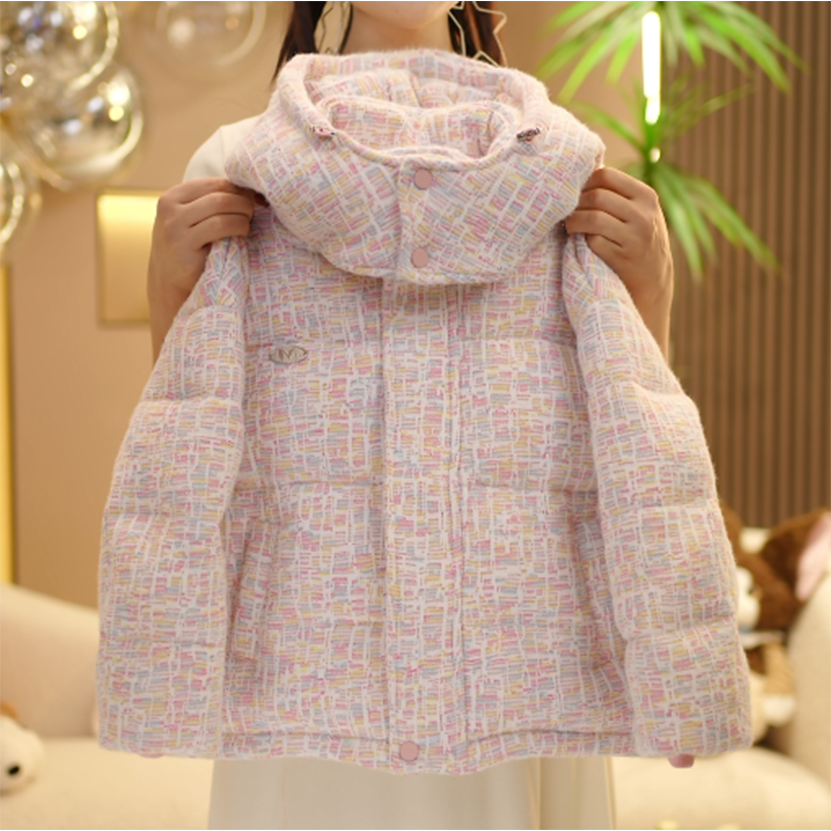 【现货在仓】2025冬款儿童韩版时尚洋气宝宝加厚款连帽棉服外套保暖