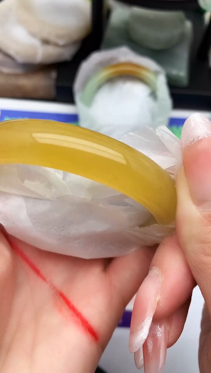 未镶嵌手镯石英质玉D130-59-60