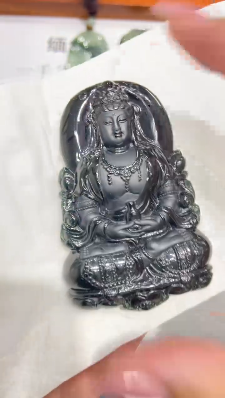 翡翠挂件未镶嵌兰*01           