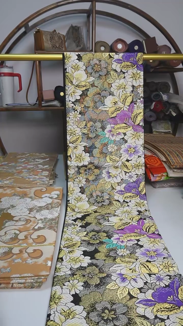 【闪购商品】织绣85西阵织六通花卉