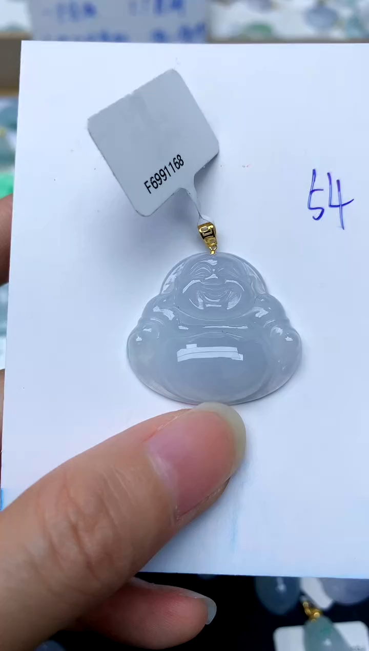 【闪购商品】翡翠颈饰18K金镶嵌54天然A货翡翠