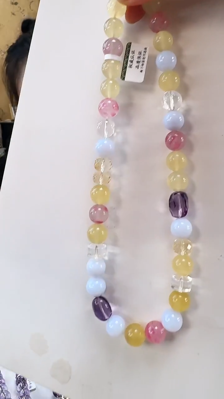 颈饰未镶嵌水晶天然多宝水晶项链5359