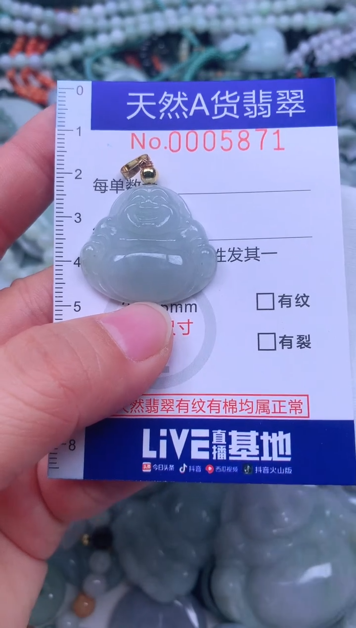 颈饰未镶嵌翡翠天然翡翠