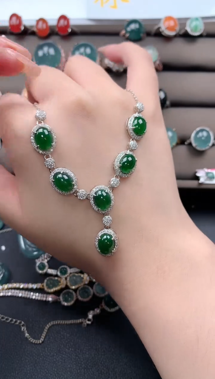 【闪购商品】翡翠戒指银S925镶嵌51241