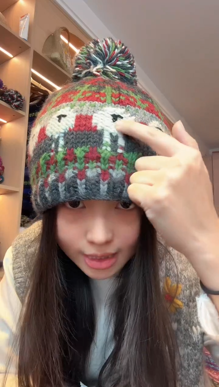 美丽如深林绿小羊帽