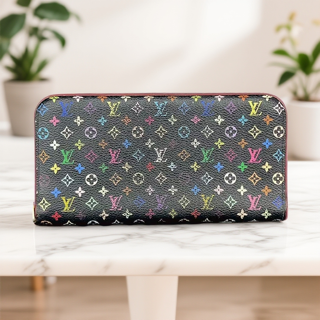 95新 LouisVuitton/路易威登   黑三彩钱包  1811 4381  
