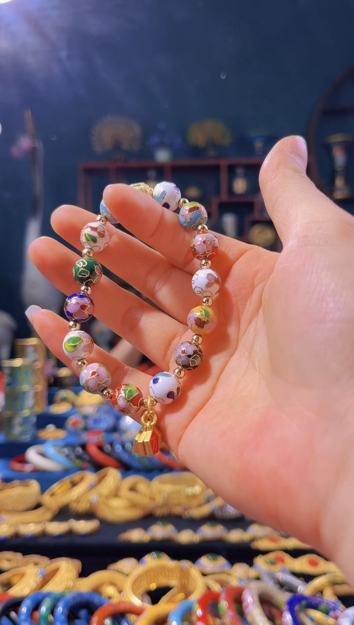 【闪购商品】非遗绝技 景泰蓝手串 多宝