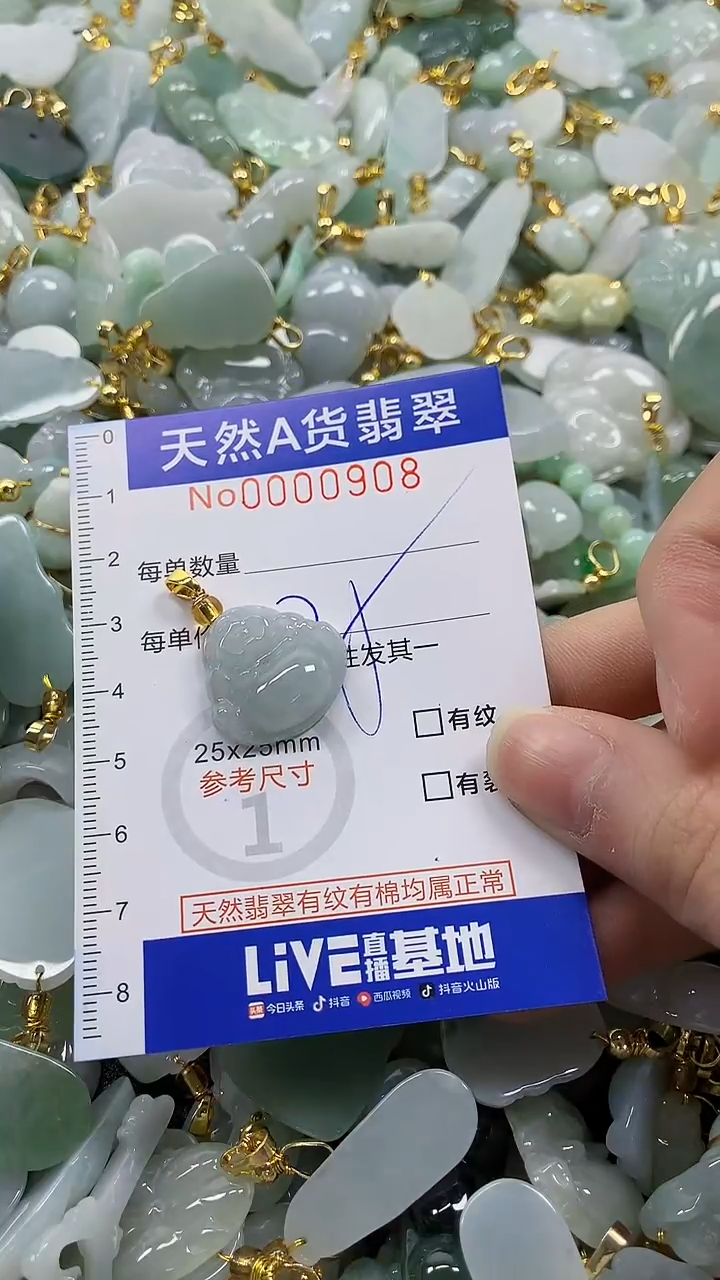 颈饰未镶嵌翡翠纯天然a货翡翠