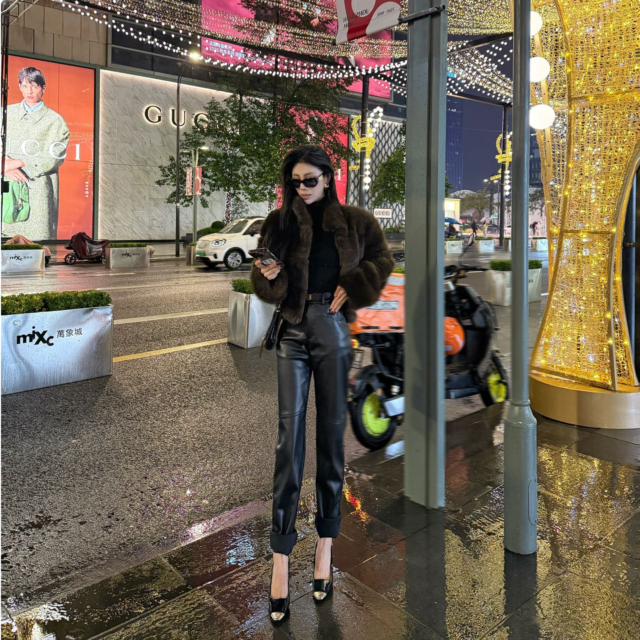 WANWAN【顶楼贵妇】秋冬新款 进口高定纺貂短外套JJQ5WT6528