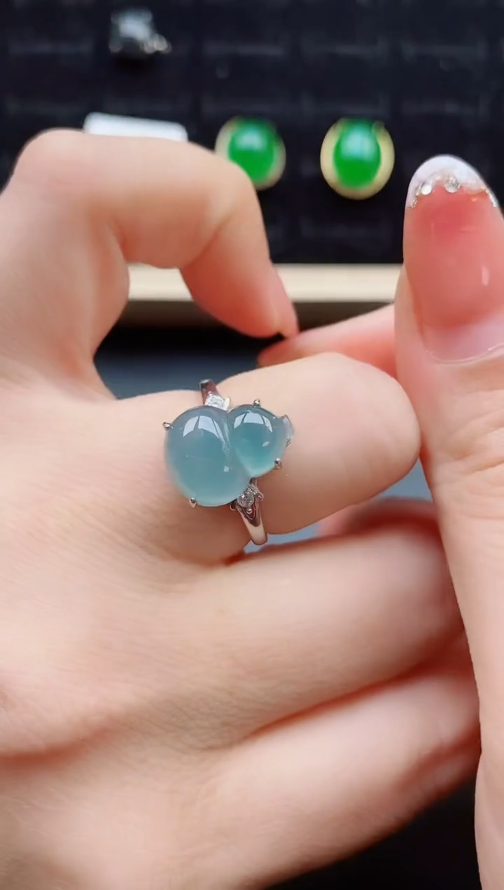 【闪购商品】翡翠戒指银S925镶嵌1212