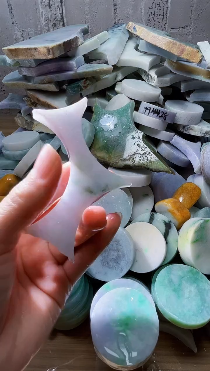 裸石翡翠天然翡翠A货古 南 073