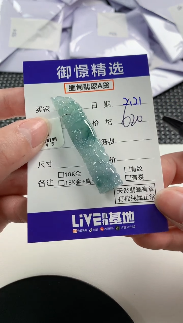 【闪购商品】翡翠颈饰未镶嵌82        