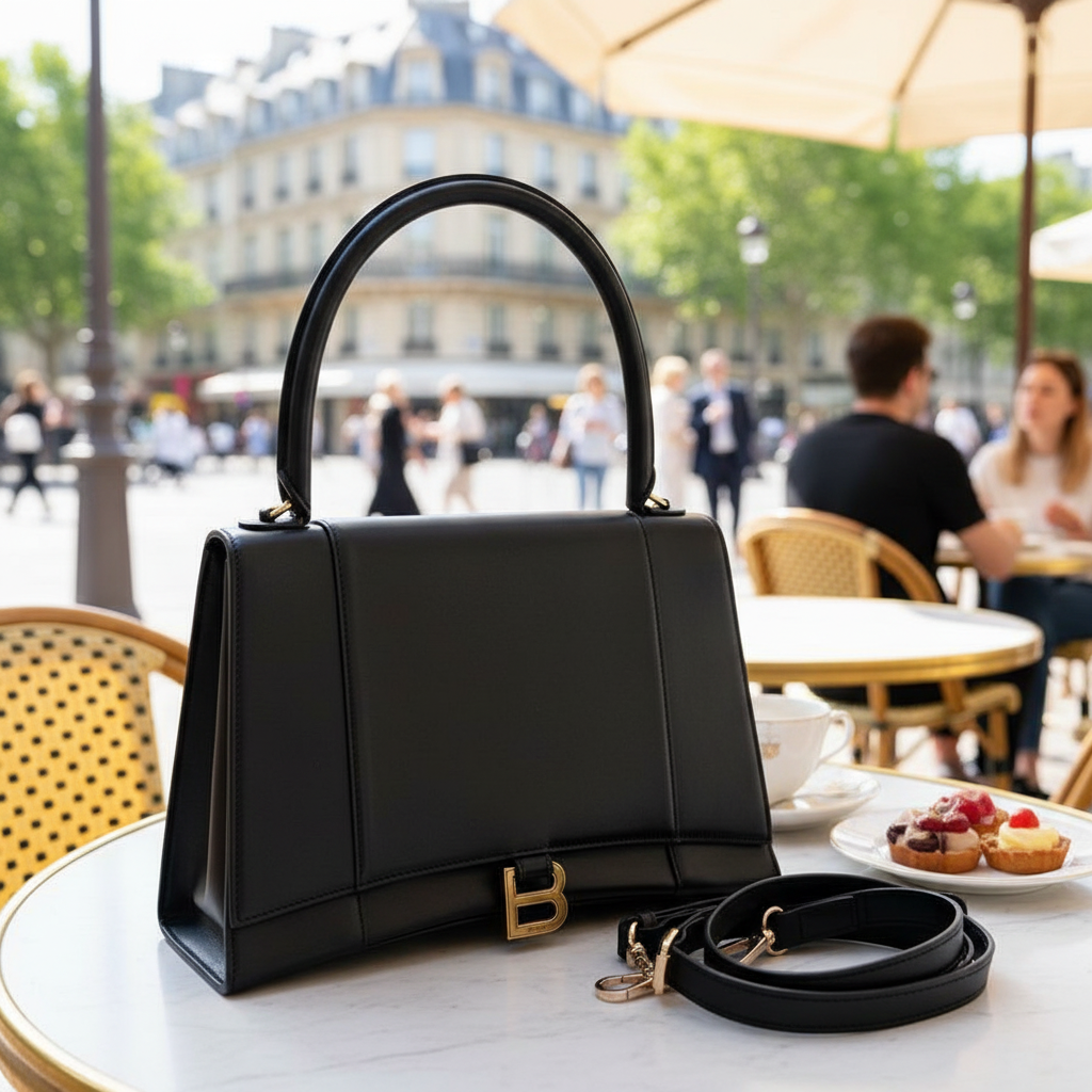 95新 Balenciaga/巴黎世家   黑色沙漏包 1849 4887 