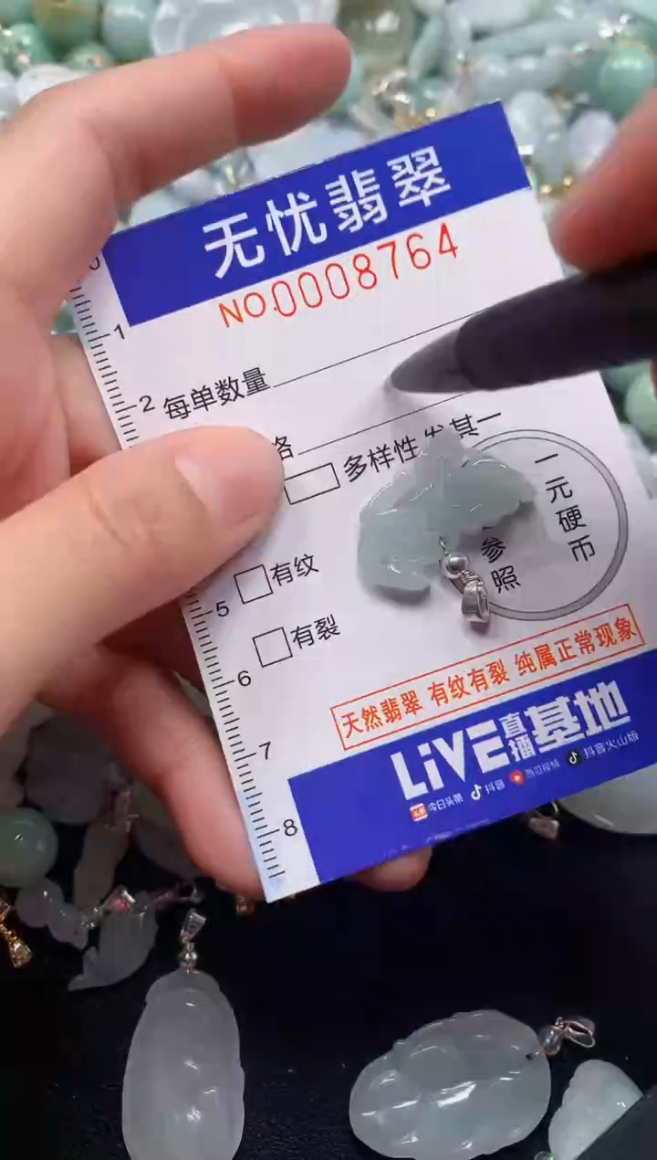 颈饰未镶嵌翡翠8764