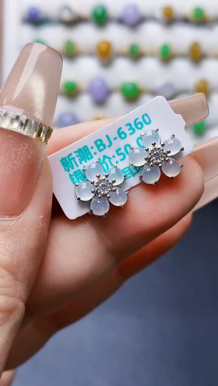 银S925镶嵌戒指翡翠1149