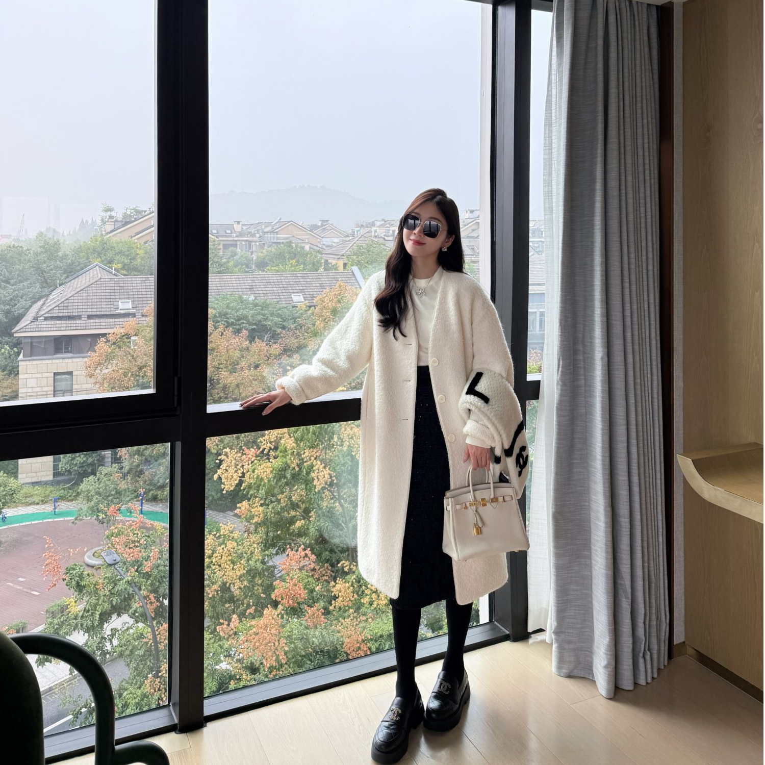 Syna希娜 忘忧雪 品质绒毛大衣