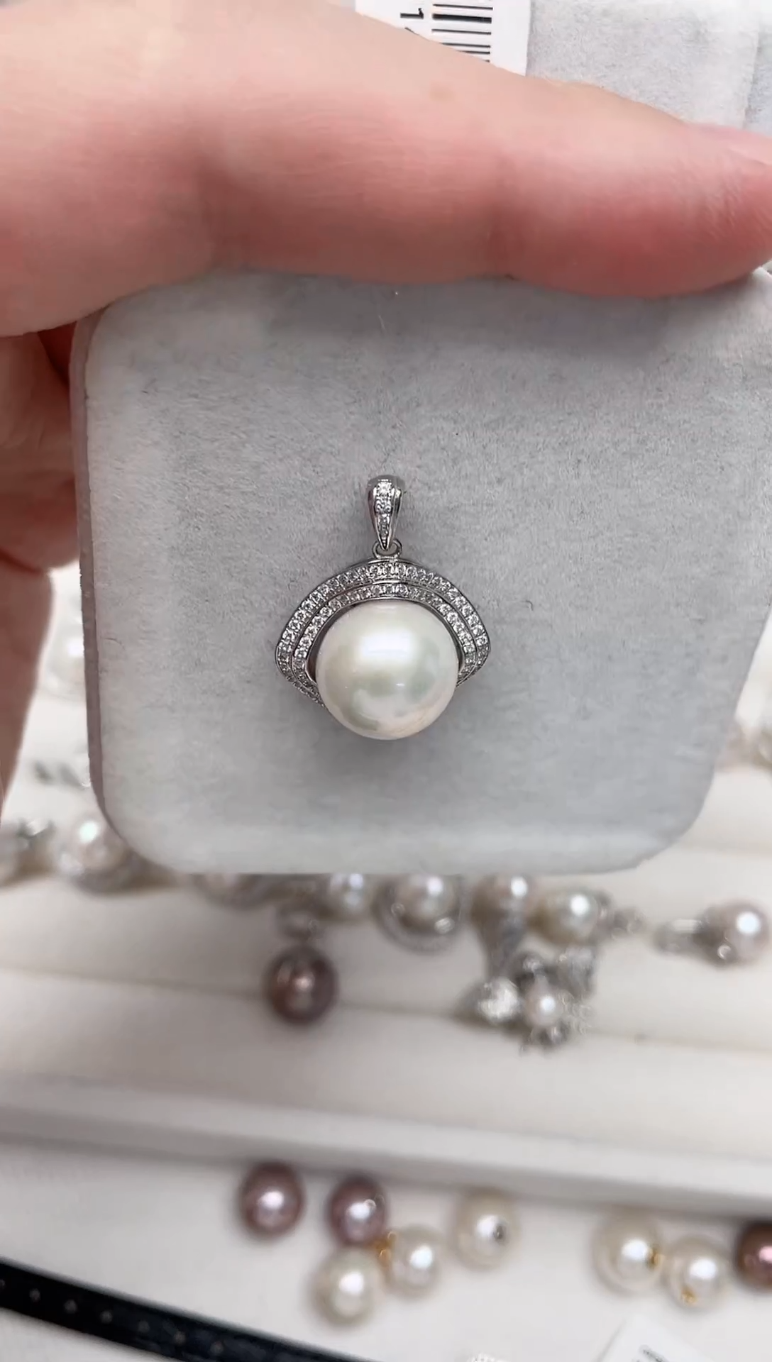 【闪购商品】淡水珍珠吊坠(不含链)银S925镶嵌吊坠