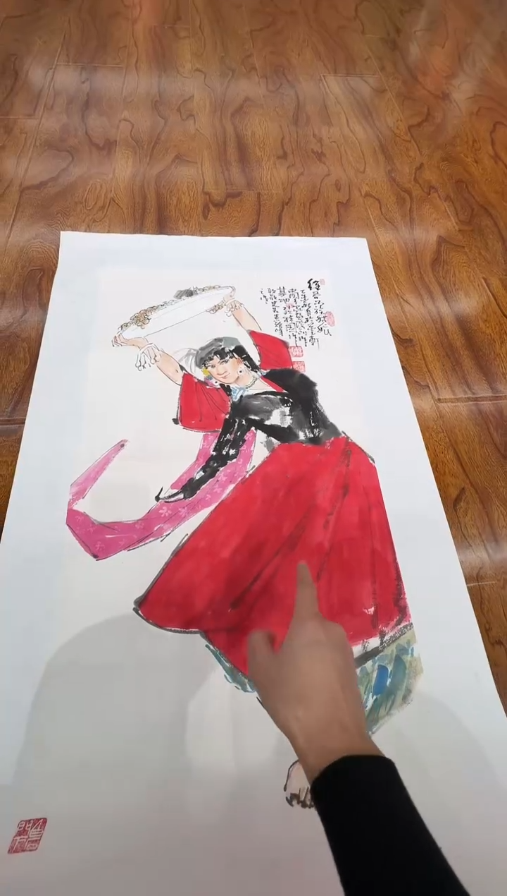 国画孙桂国老师作品，带合影证书8-40