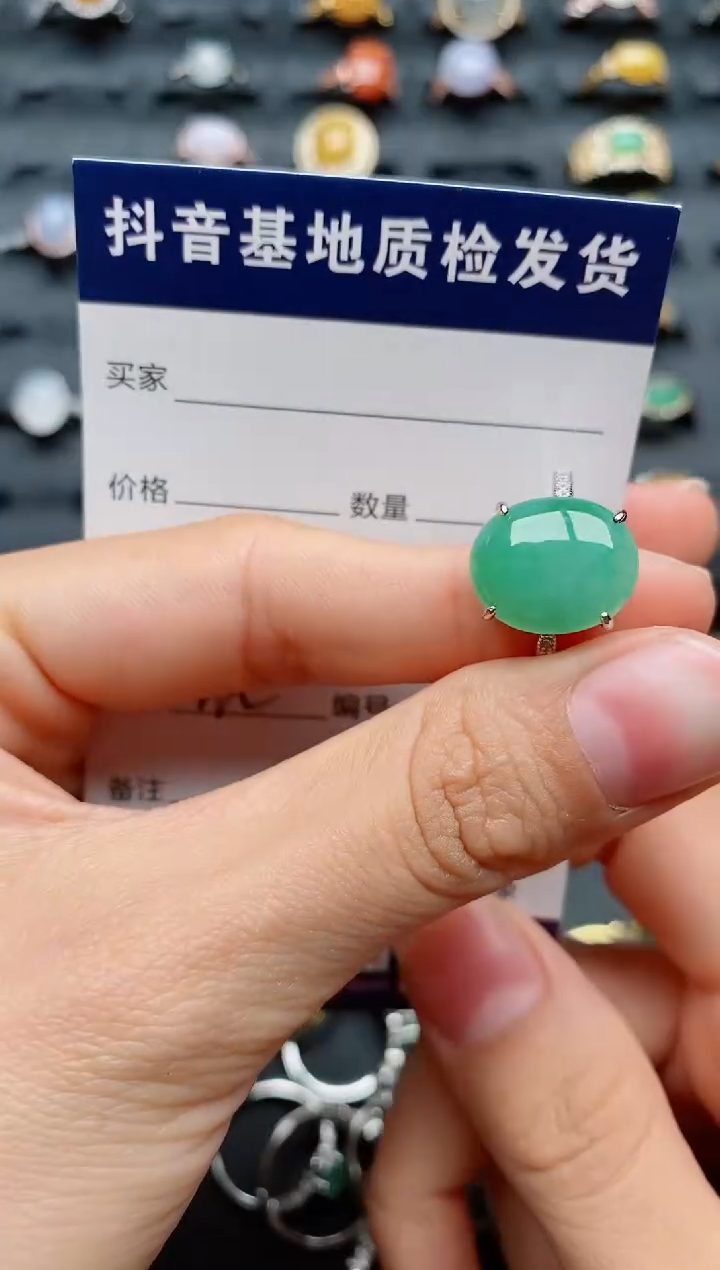 【闪购商品】翡翠戒指银S925镶嵌..........