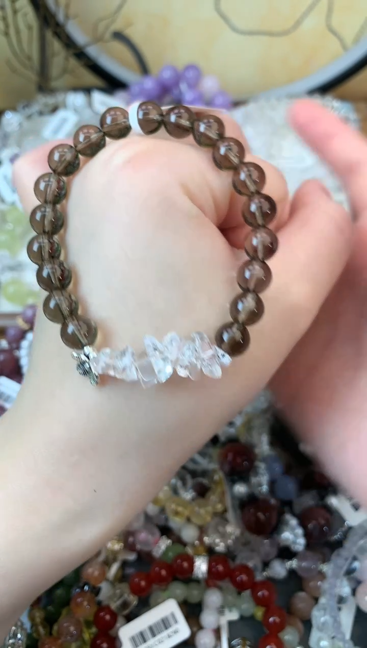 【闪购商品】紫晶手链银S925镶嵌207手串