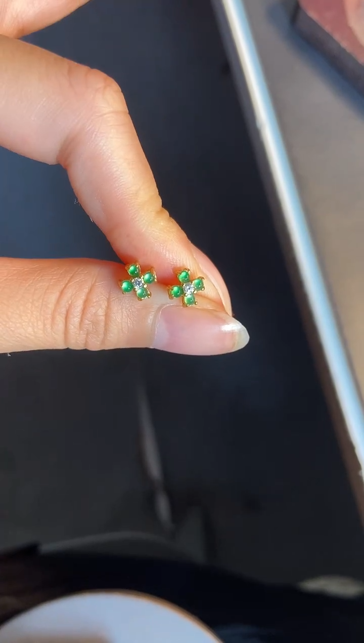 吊坠(不含链)银S925镶嵌翡翠1