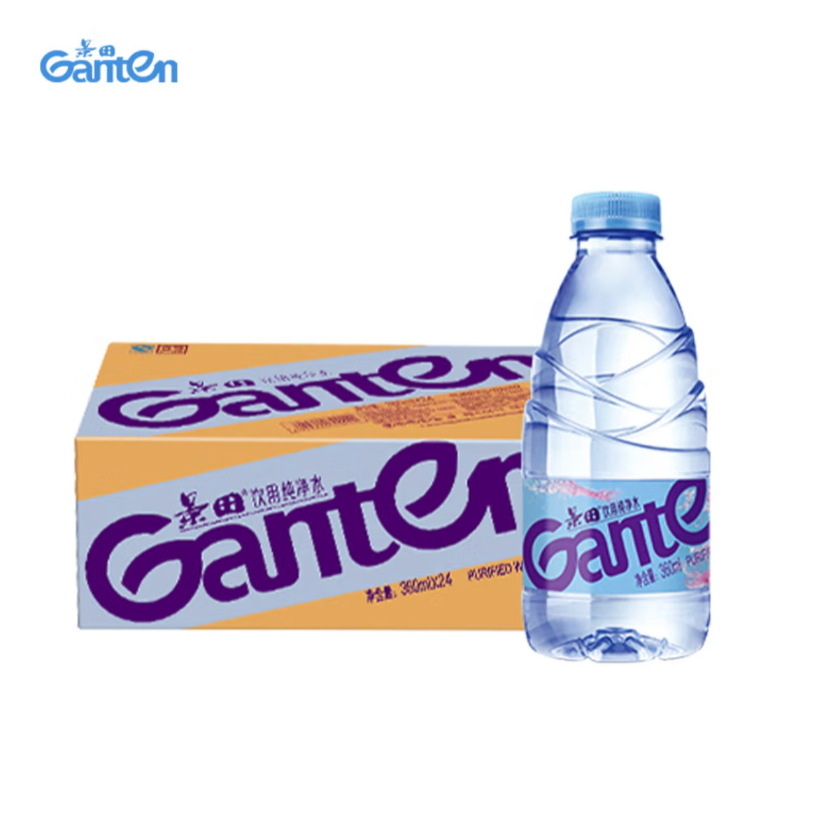 景田饮用水360ml*24瓶装 景田360ml 景田小瓶水整箱