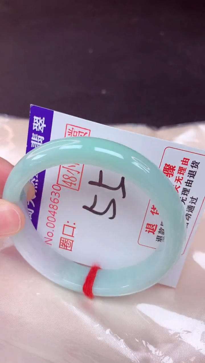 未镶嵌手镯翡翠55（48小时鉴赏期 ）