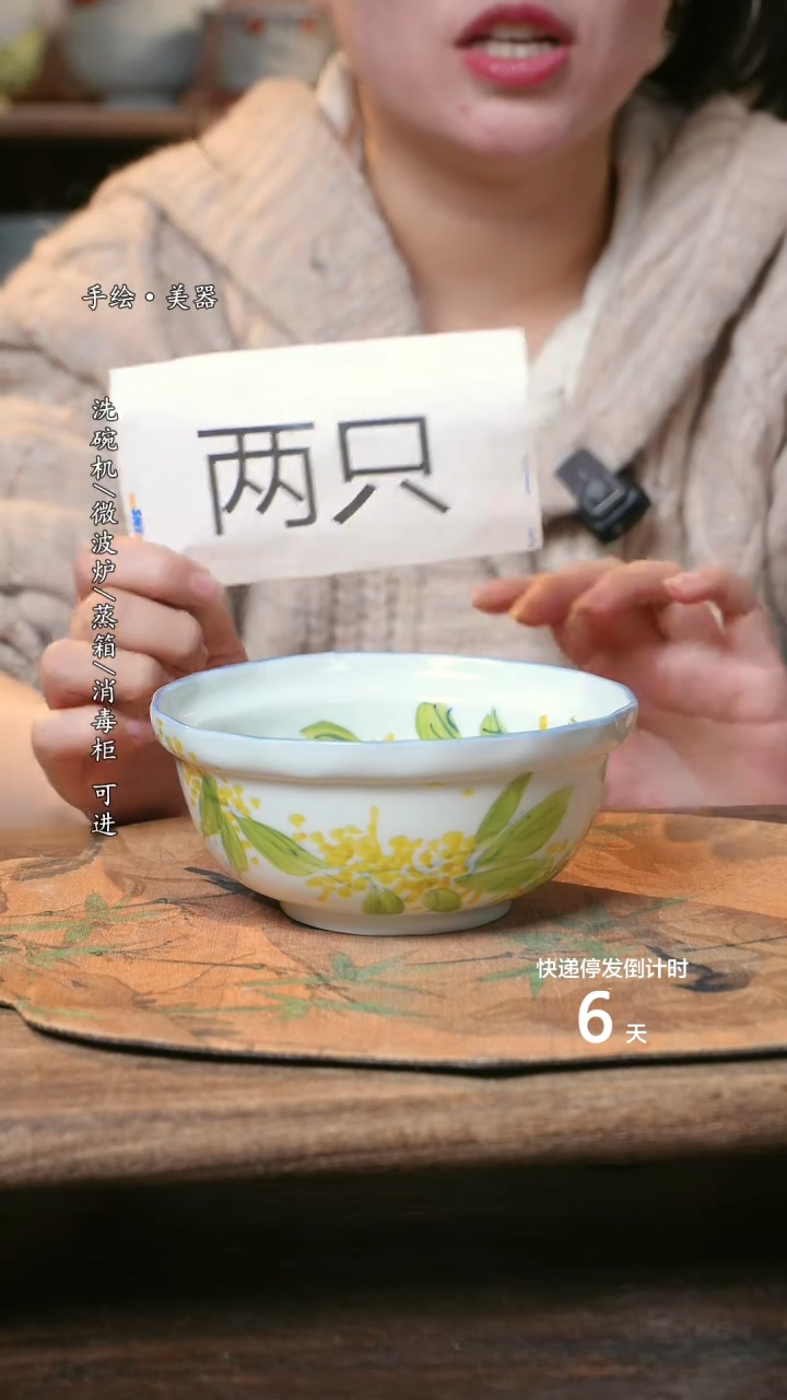 【闪购商品】碗2个景德镇高温瓷食品级D2736