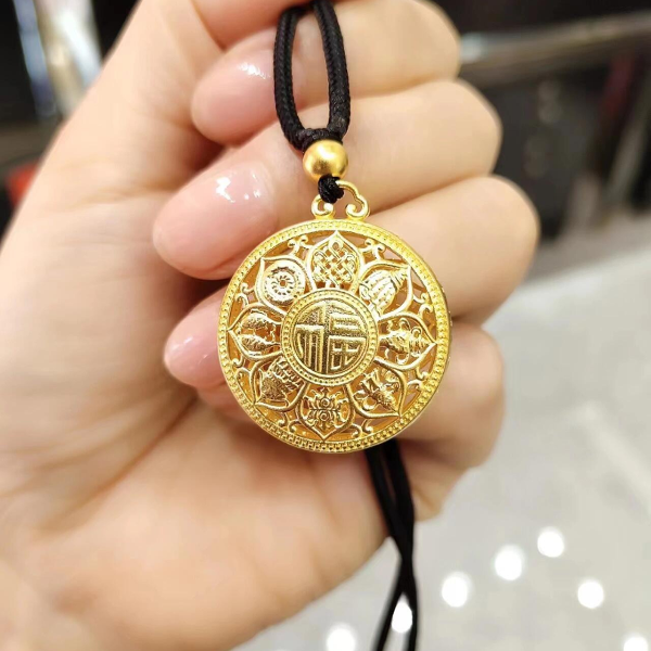 足金999罗盘吊坠