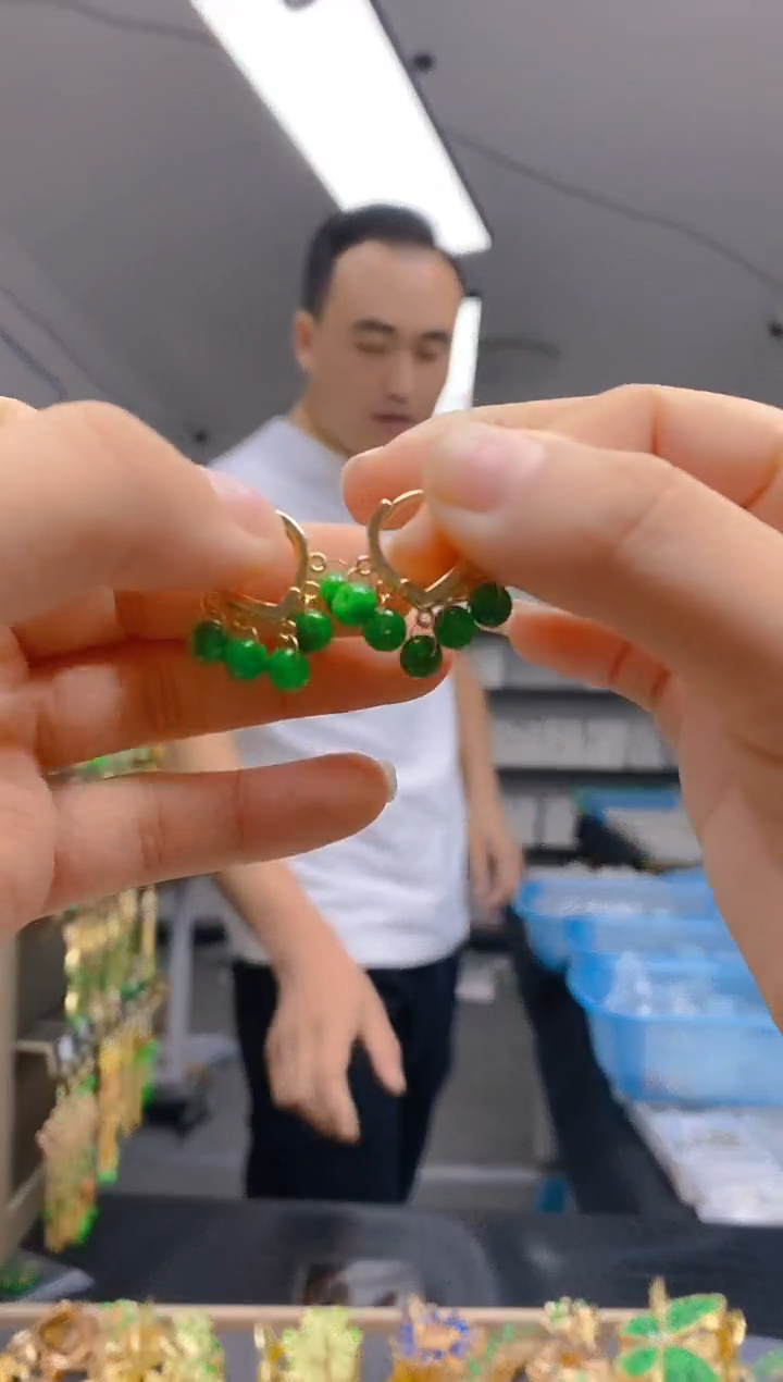【闪购商品】翡翠耳饰合金0341翡翠锁骨链