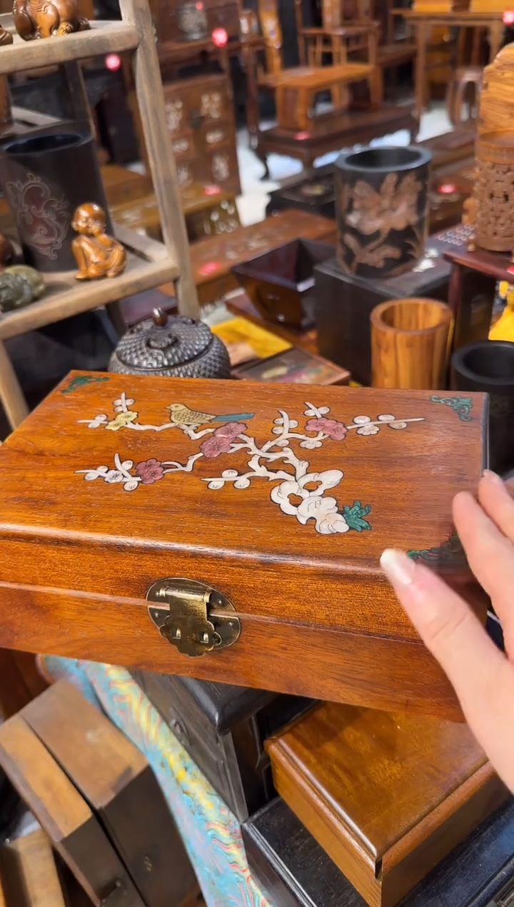 【闪购商品】木木艺28喜鹊登梅大翻盖盒128.88